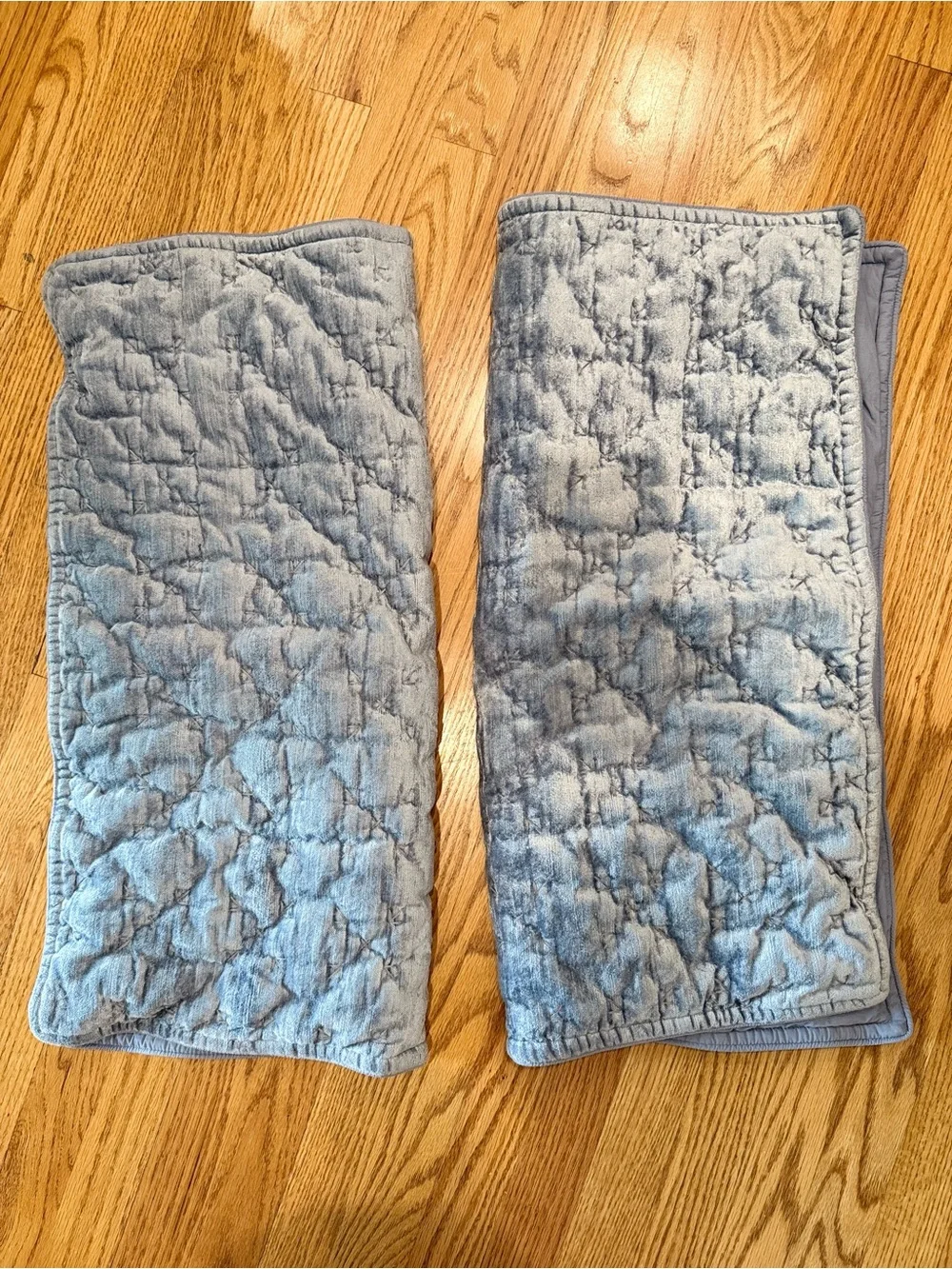 TWO Ballard Design Margot Slubby Velvet Quilter Sham Euro 26x26 - Picture 3 of 7